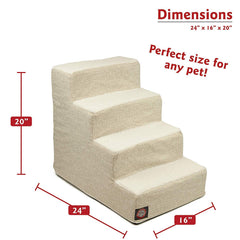 Escalones Majestic Pet portátiles, ligeros y fáciles de mover por casa.