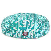 Cama redonda Majestic Pet Pacific Towers para uso interior y exterior, comodidad duradera.