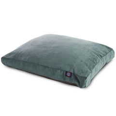 Majestic Pet Villa cama anti deslizante en azul, ideal para mantenerla quieta durante el descanso.