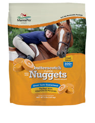 Manna Pro Bite-Size Nuggets sabor butterscotch para entrenamiento suave y refuerzo positivo.