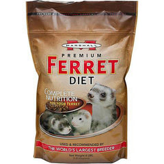Marshall Premium Ferret Diet: bolsa de 4 libras para la dieta diaria del hurón.