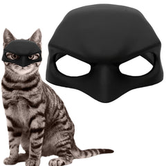Máscara de gato para cosplay, vista frontal, ligera y cómoda para sesiones.