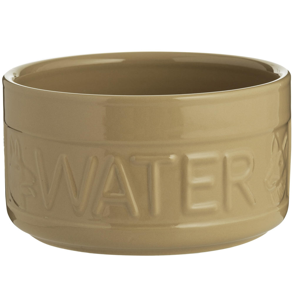 Cuenco de agua Mason Cash Cane para perro, estable y sin volcar.