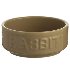 Mason Cash Cane Rabbit Bowl, cuenco elegante para comida o agua, estable y sin salpicaduras