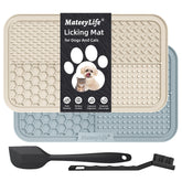 MateeyLife estera de lamido grande para perros con ventosas facilita comer despacio.
