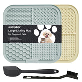 Tapete lamer MateeyLife grande para perros y gatos, ideal para calmar durante lamido.