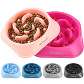 MateeyLife plato lento para perros, dos piezas para comer despacio.