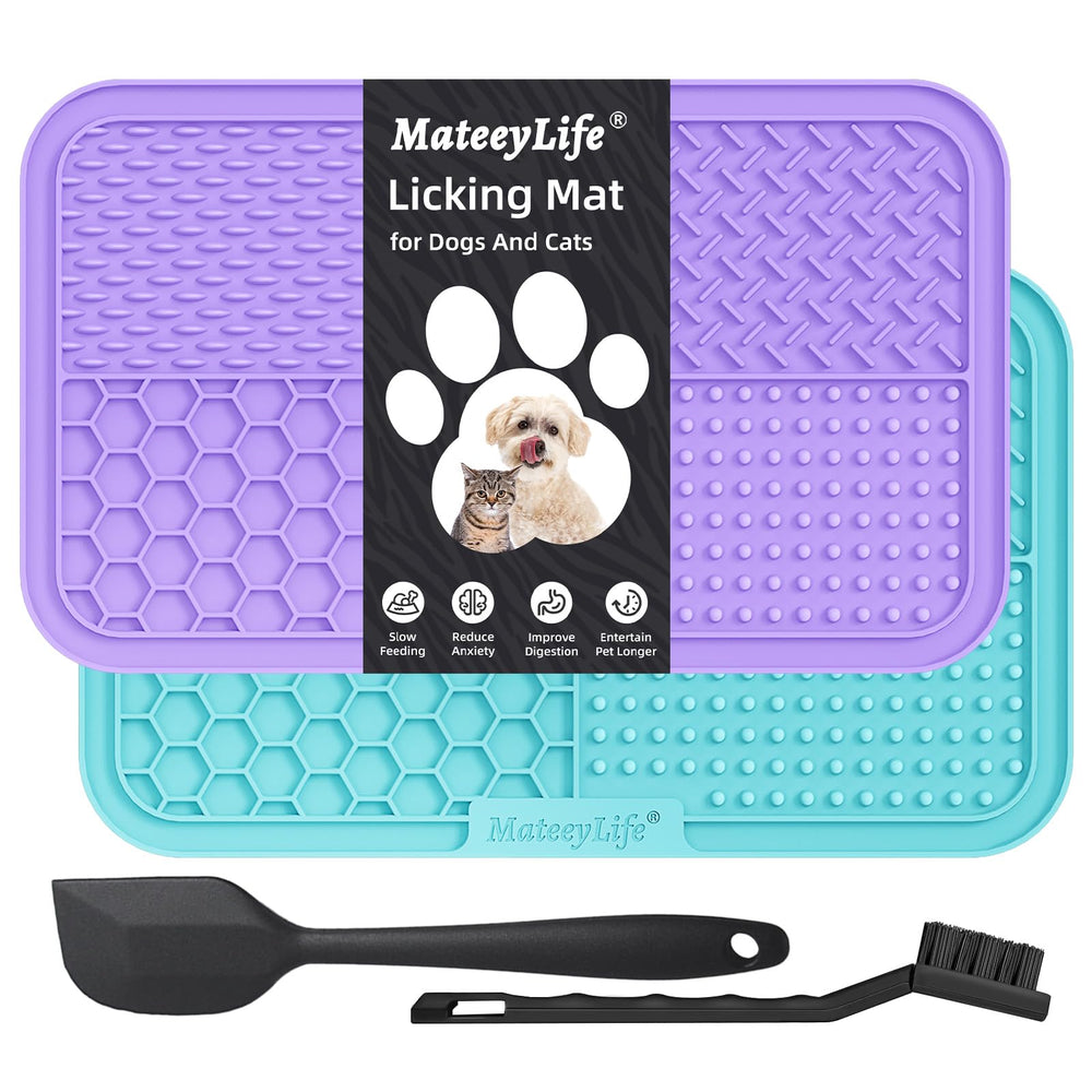 MateeyLife tapete lamido grande para perros con ventosas, retrasa la ingesta.
