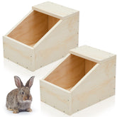 Maxcheck nido de madera dos-pack, vista exterior, ideal para colocar al aire libre
