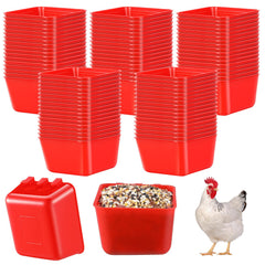 Maxdot tazas jaula colgantes 16 oz para aves, fáciles de usar