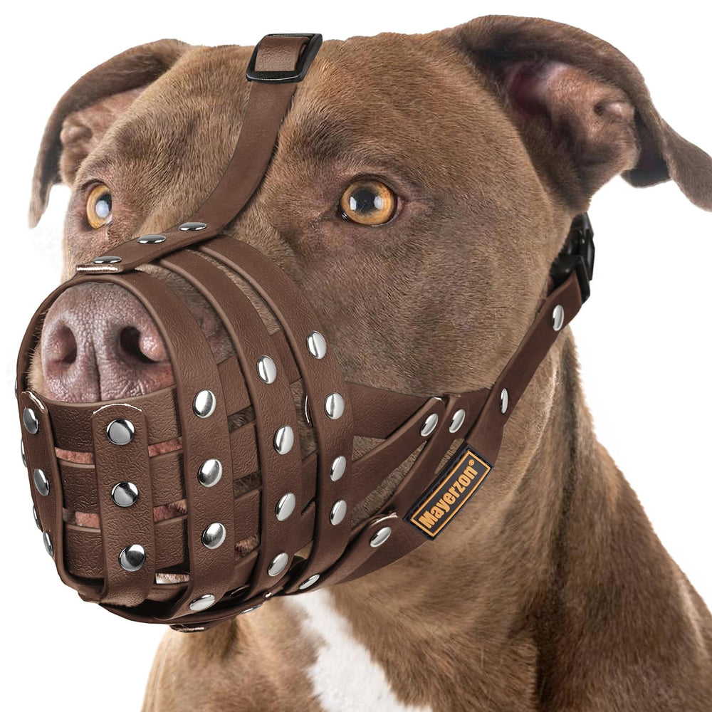 Mayerzon Muzzle grande-perro-pitbull con ajuste cómodo para paseos