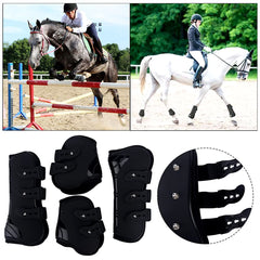 Botas tendón MAYIT traseras para caballo en paseos y entrenamiento.