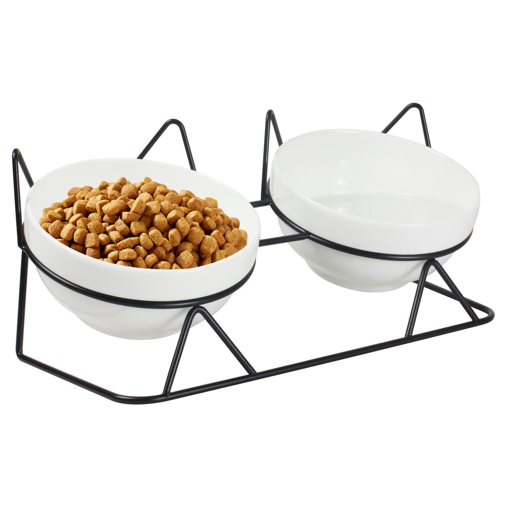 MCSAPIL tazones cerámicos alzados 15 grados para gatos, comodidad