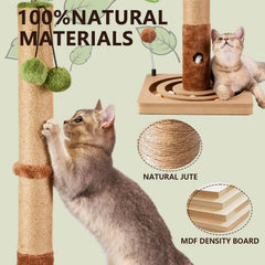 MECOOL arbol-gato-bola-colgante añade juego interactivo y ejercicio para gatos.