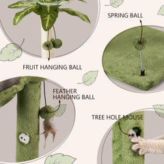 MECOOL Arbol para gatos: postes de sisal para arañar y proteger muebles