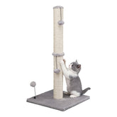 MECOOL poste rascador para gatos de 34 pulgadas, ideal para afilar uñas y descansar.