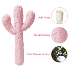 Mejawump jouet caoutchouc naturel rose, durable pour chiens actifs.