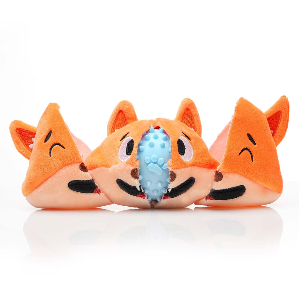 Mejawump juguete masticable 3-en-1 para perros pequeños, ideal para juego y enriquecimiento.