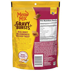 Meow Mix Gravy Bursts paquete de cinco bolsas opción práctica para casa