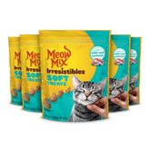 Meow Mix Irresistibles con salmón real, recompensa suave para gato