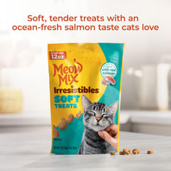 Meow Mix Irresistibles, textura suave para premiar al gato