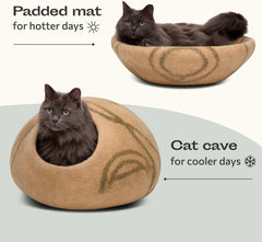 MEOWFIA Cueva para Gatos, duradera y suave al tacto para juego diario.