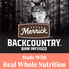 Merrick Backcountry Salmón: pedazos crudos para textura adicional.