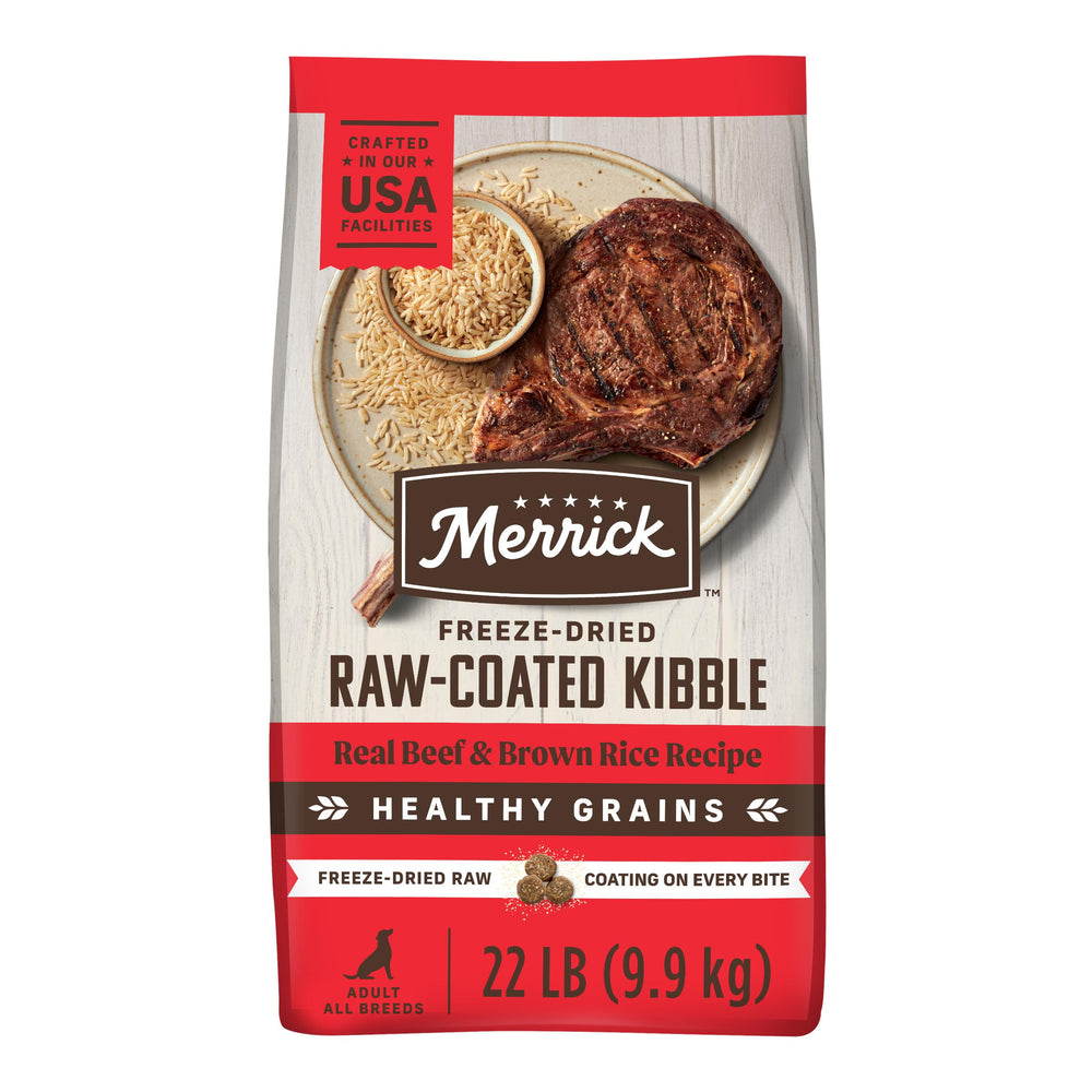 Merrick Healthy Grains: carne real en croquetas para sabor intenso y proteína alta
