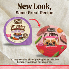 Merrick Lil’ Plates alto en proteína para perros pequeños y activos.