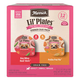 Merrick Lil’ Plates: ternera en guiso para perros pequeños, sabor y proteína.