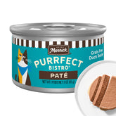 Merrick Purrfect Bistro pato deshuesado en lata, primer ingrediente para sabor intenso