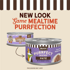 Paté Merrick Purrfect Bistro sin granos para gatos exigentes.
