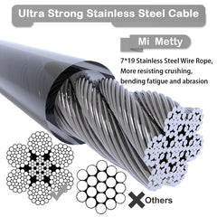 Mi Metty cable de amarre para perro de 20 pies, perfecta para jardines amplios
