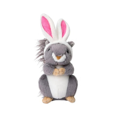 Juguete Midlee ardilla peluche para perros grandes con chirriador, ideal para juego activo.