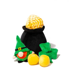 Midlee Hide-A-Toy Ollita de oro negra para perros, estimula juego interactivo.