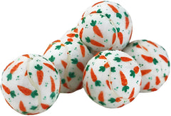 Midlee pelotas de tenis para perros con zanahorias, perfectas para juego de atrapar en Pascua
