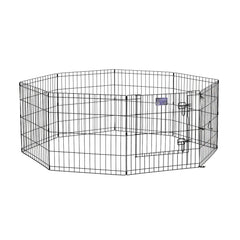 MidWest Homes for Pets corral de ejercicio de 24 pulgadas con paneles conectados para juego seguro