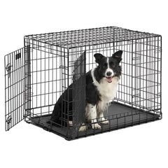 Jaula Ultima Pro de MidWest para perros 36 frontal, acceso rápido y seguro