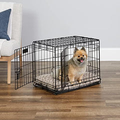 MidWest iCrate 24 pulgadas con puertas dobles en lateral para ubicación flexible.