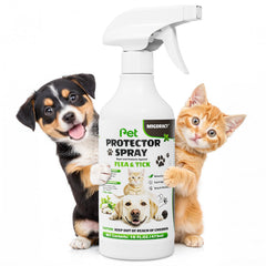 Migdracy Protector Mascotas, botella 16oz, ayuda a reducir pulgas y garrapatas en casa