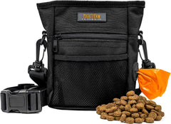Mighty Paw bolsa de premios para perros, cierre magnético sin derrames.