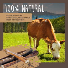 Mighty Paw Naturals Bully Sticks: para perros medianos, masticación duradera.