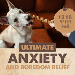 Mighty Paw Naturals Curly Bully Sticks, cuidado dental al masticar para perros.