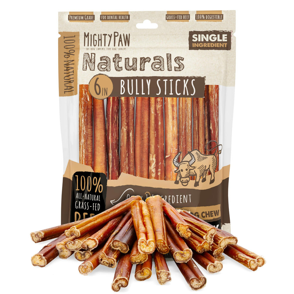 Mighty Paw Naturals tiras de res sin olor para masticar seguro.