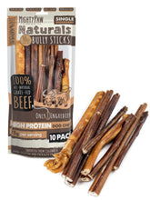 Mighty Paw Naturals Conjunto Variado: palitos masticables de carne vacuna.