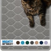 MIGHTY MONKEY alfombra-arenero-anti-suciedad para pisos limpios y patas secas.
