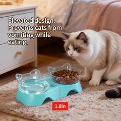 MILIFUN tazones para gatos, fácil de ensamblar y limpiar.