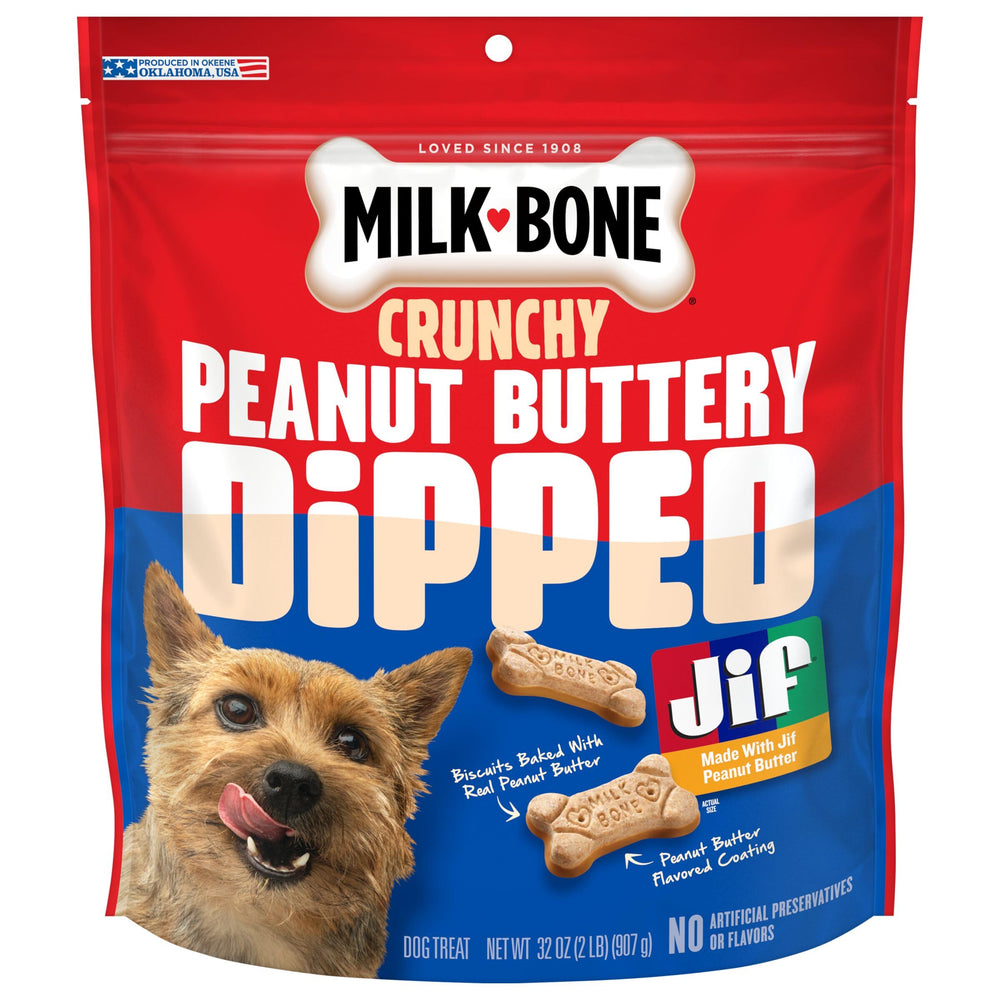 Milk-Bone: biscuit croustillant au beurre de cacahuète, récompense savoureuse