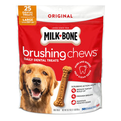 Milk-Bone Brushing Chews Original Sabor Pollo, tratamiento dental diario para perro