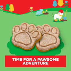 Patita en forma divertida Milk-Bone, ideal para premiar tras caminata mojada.